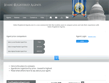Tablet Screenshot of idaho-registered-agents.com